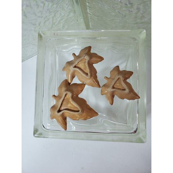 Maple Leaf Autum Gold or Golden Age Trinket Dishes Possibly Royal Winton Ceramic - Picture 6 of 10